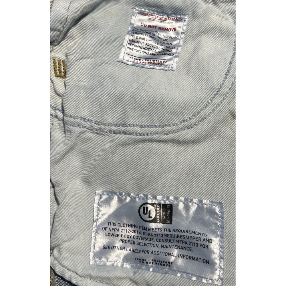 Ariat FR M4 Relaxed Boot Cut Work Jeans Men's 34x30 Flame Resistant Denim Stains - Picture 10 of 12